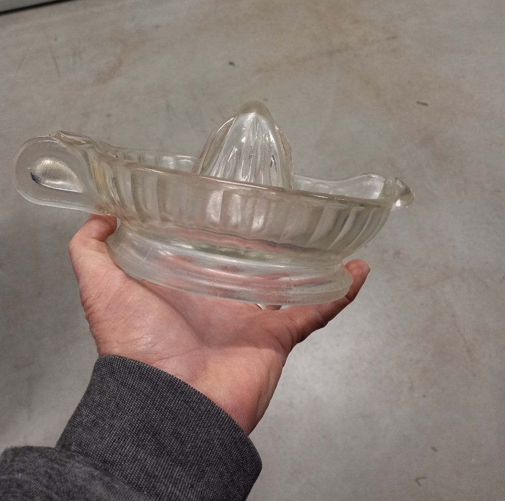 Antique Glass Handled Juice Reamer